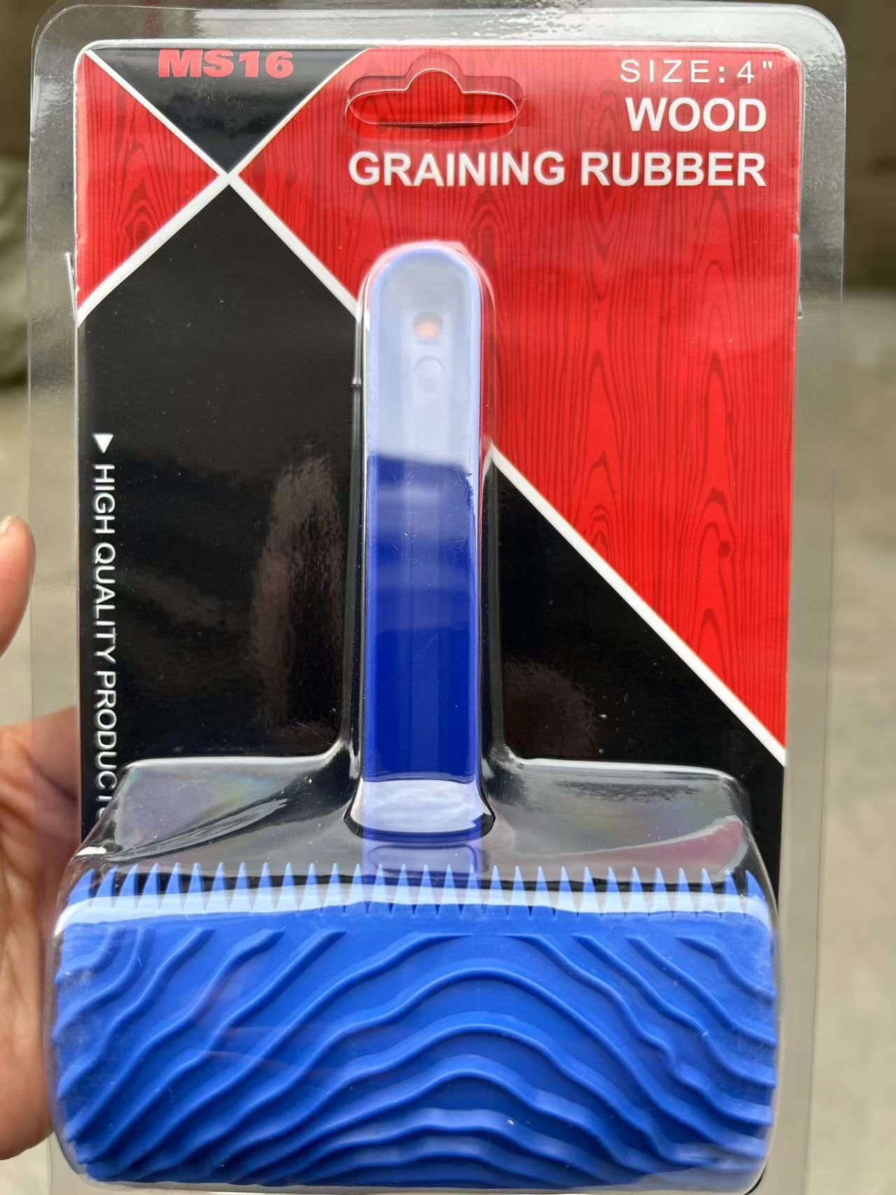 Herramientas de madera transfronterizas mayorista de goma simulación de madera herramientas de madera rodillo de pintura artística de pintura de textura herramientas de decoración