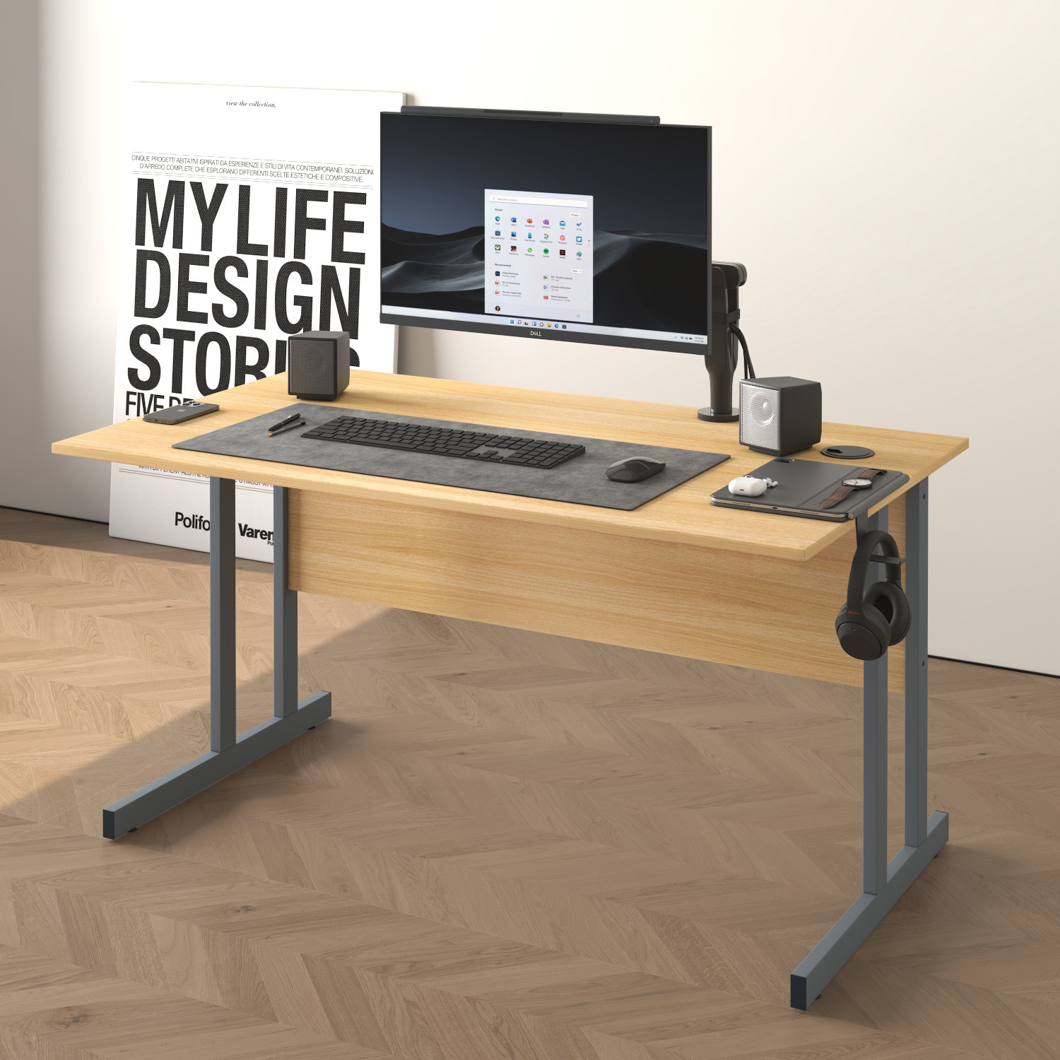 Mesa de computadora transfronteriza mesa de escritorio e-deportes domésticos escritorio australiano muebles de tablero de estudiantes escritorio de oficina simple y moderno image 4