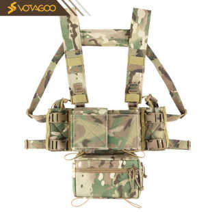 Outdoor Tactical Chest Bag Complete Set Camouflage Chest Bag Mk3 Mk4 Ss Accessory Bag Expansion 500D Matte Nylon