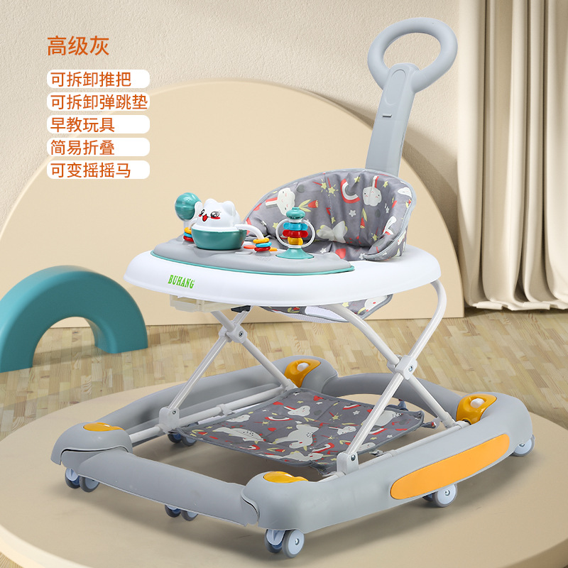 Un niño caminante de un año anti-pierna tipo o anti-rolling mano empuje para aprender a caminar ayuda a caminar eléctrica mayorista venta en caliente transfronteriza