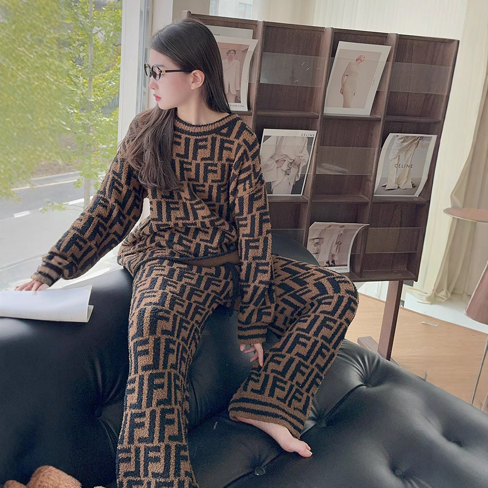 (2개) 소녀 하프 벨벳 파자마 2024 년 가을 겨울 새로운 어린이 소녀 큰 소년 소녀 코랄 벨벳 세련된 홈 옷