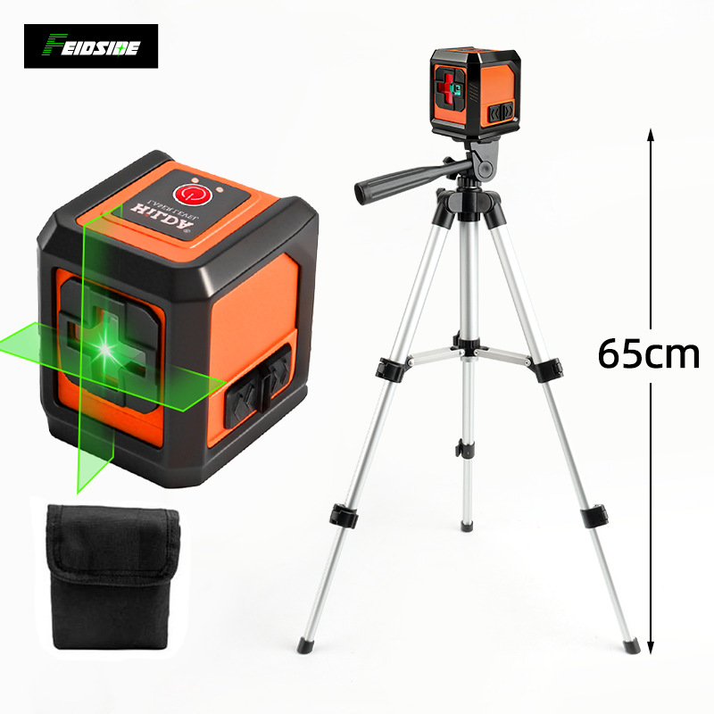 Transfronterizo de dos líneas nivel verde mini láser lanzador de línea de alta precisión luz intensa línea delgada máquina de línea automática
