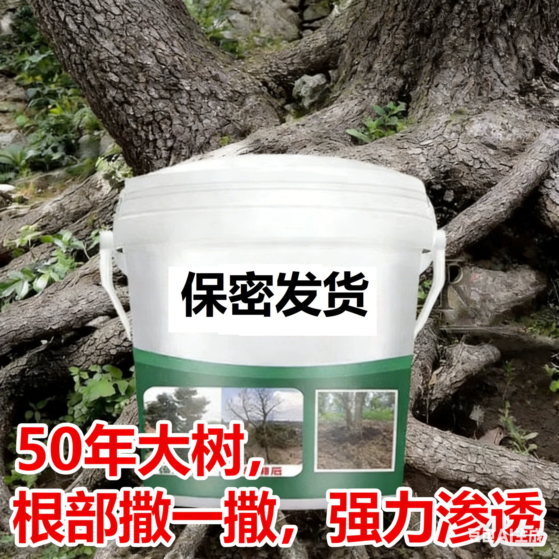 Очистите затеняющие деревья от сорняков и бамбука мощным проникающим порошком, высококонцентрированный порошок для кустарников и бамбуковых зарослей, предотвращающий их повторное прорастание.