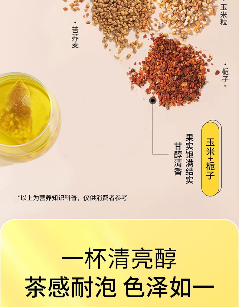 Corn Silk Tea Triangle Bags Individually Wrapped Herbal Wellness Tea Cold Brew 120g in use