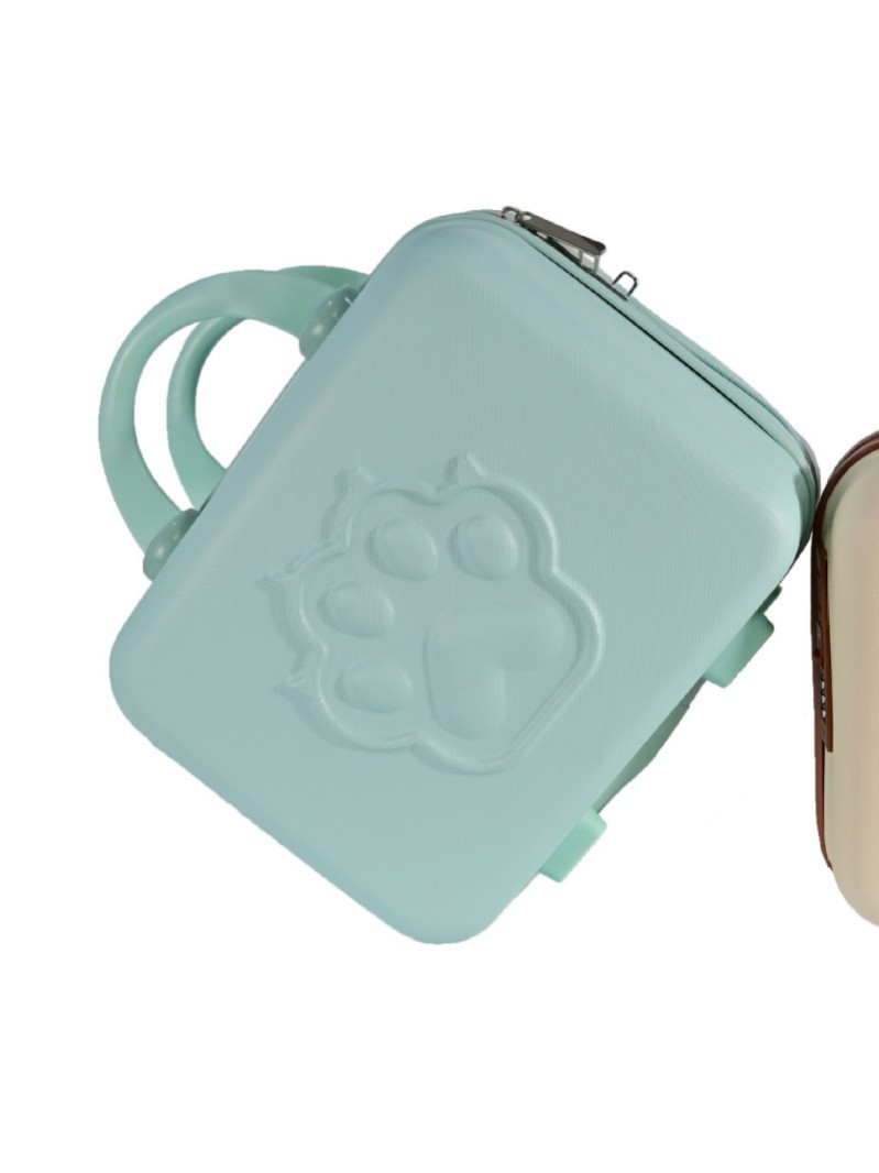 14 pulgadas maleta multifuncional oso bolsa de maquillaje de moda para mujeres bolsa de viaje de almacenamiento ligero