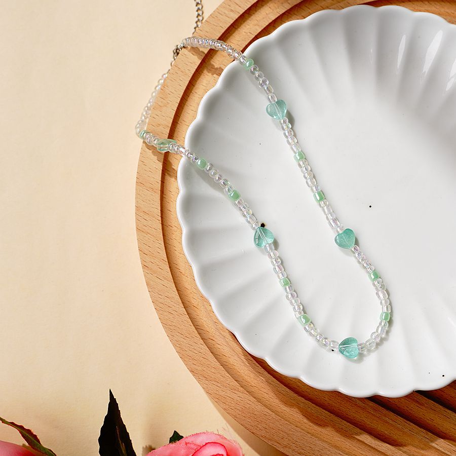 Fashion Butterfly Alloy Beaded Womenu0027S Pendant Necklace 1 Piece