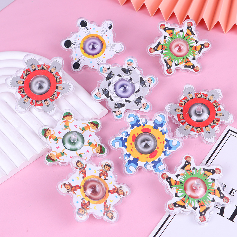 Juguetes de giroscopio de encaje de plástico, espacio transparente, giroscopio pequeño, juguetes creativos, regalos, giroscopio