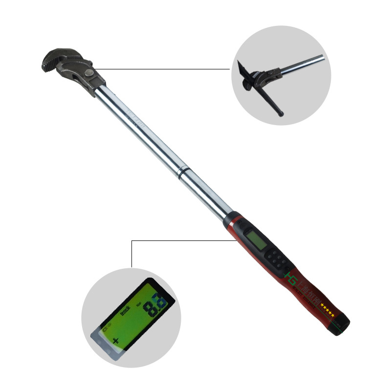 工地用钢筋套筒扭矩扳手 数显式扭力检测扳手 数字式钢筋力矩扳手