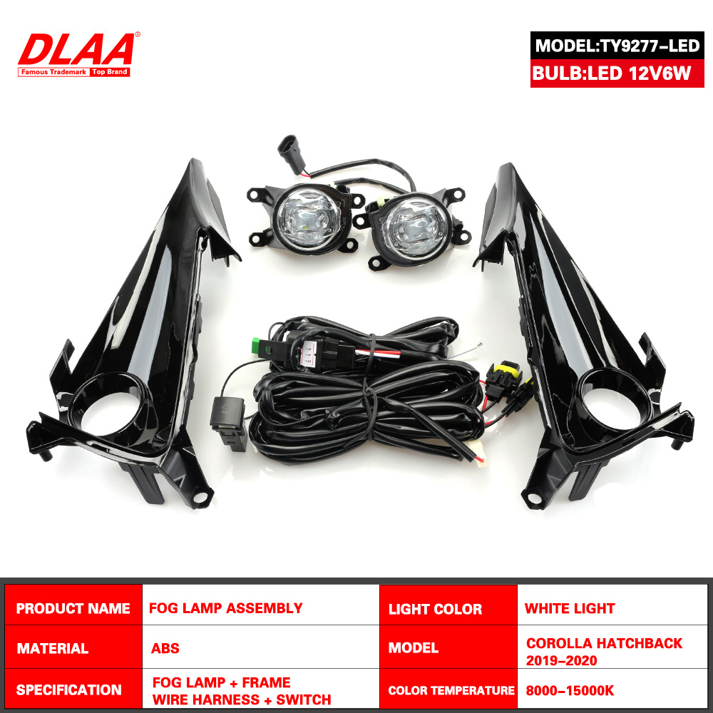 Aplicable a TOYOTA en el extranjero COROLLA19 - 20 Corolla LED conjunto de lámpara de niebla delantera, lámpara de barra de luz de conducción diurna image 2