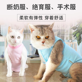 Служба стерилизации CAT после операции по защите четырехгрупкой одежды из дышащей одежды и тонкой кошкой молочной одежды.