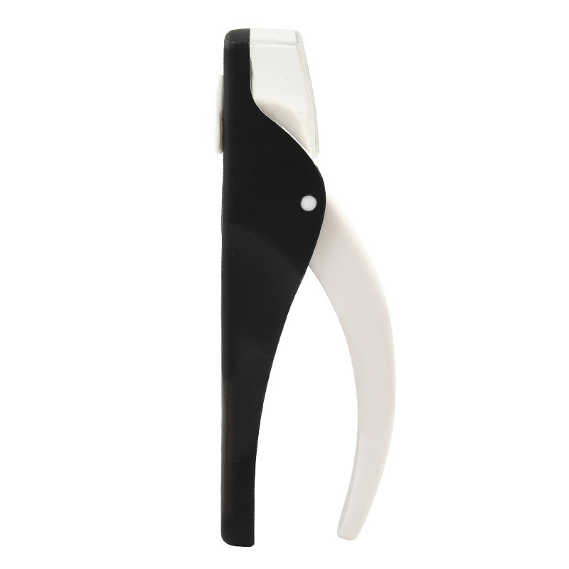 Tijeras para uñas de una línea de acero inoxidable en forma de U, cortador para extensiones de fototerapia DIY, con herramienta de formación.