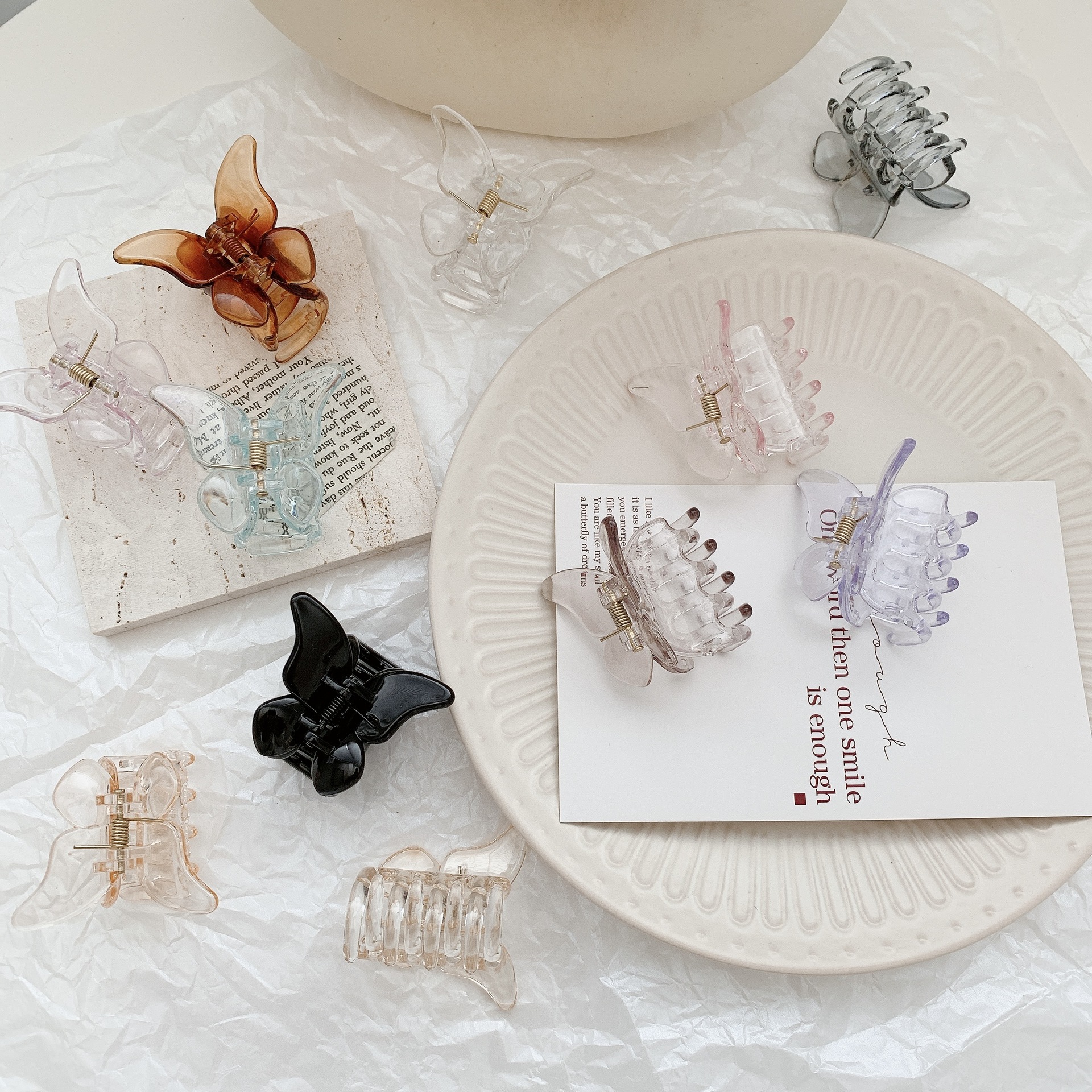 Mujeres Mariposa Elegante Dulce El Plastico Garras De Pelo display picture 6