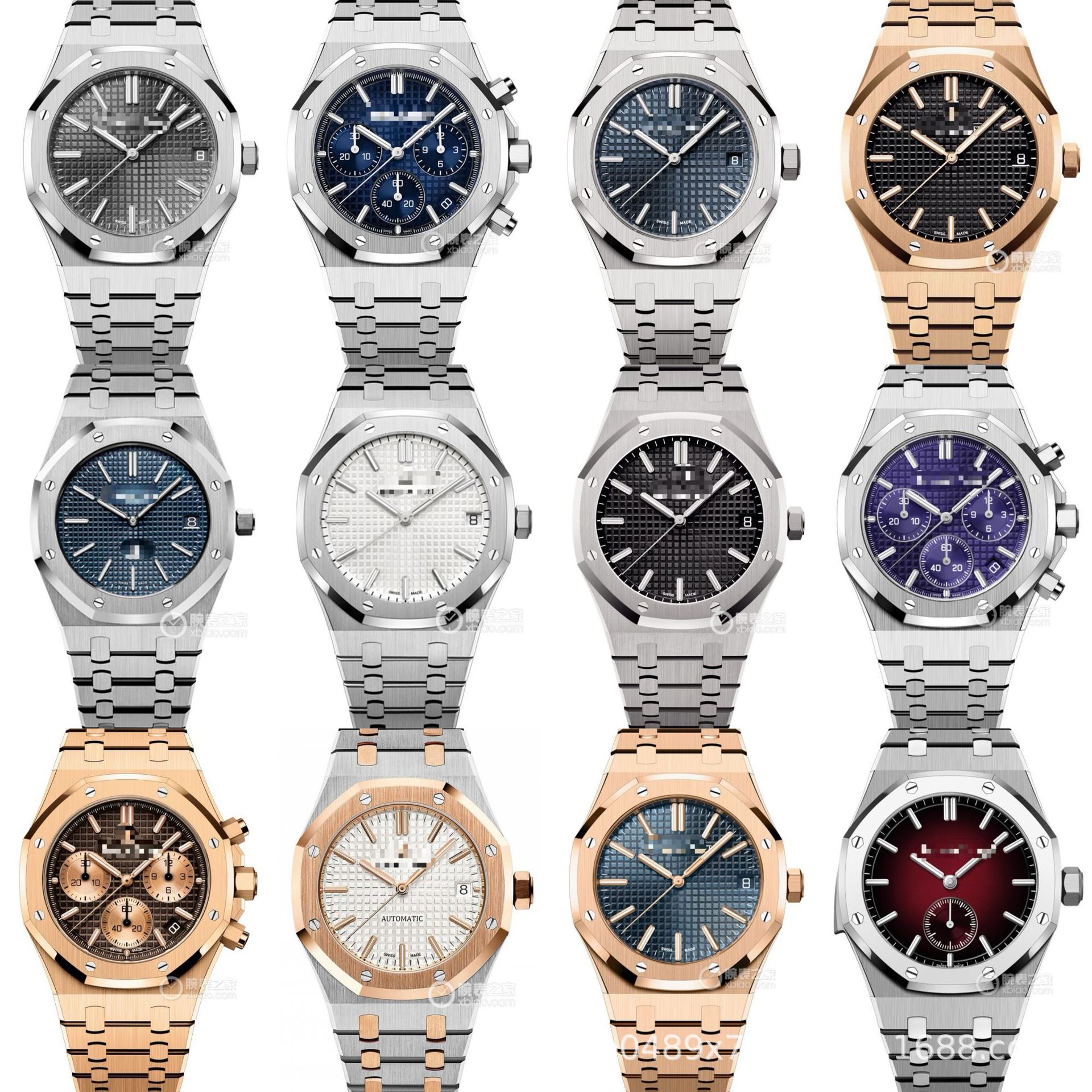Automatic mechanical wristwatch, men's/women's, stainless steel