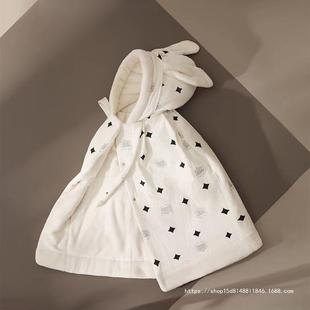 Baby's Cape Baby's Outgoing Windproof Coat Thickened Embrace Autumn and Winter Boys Girls Newborn
