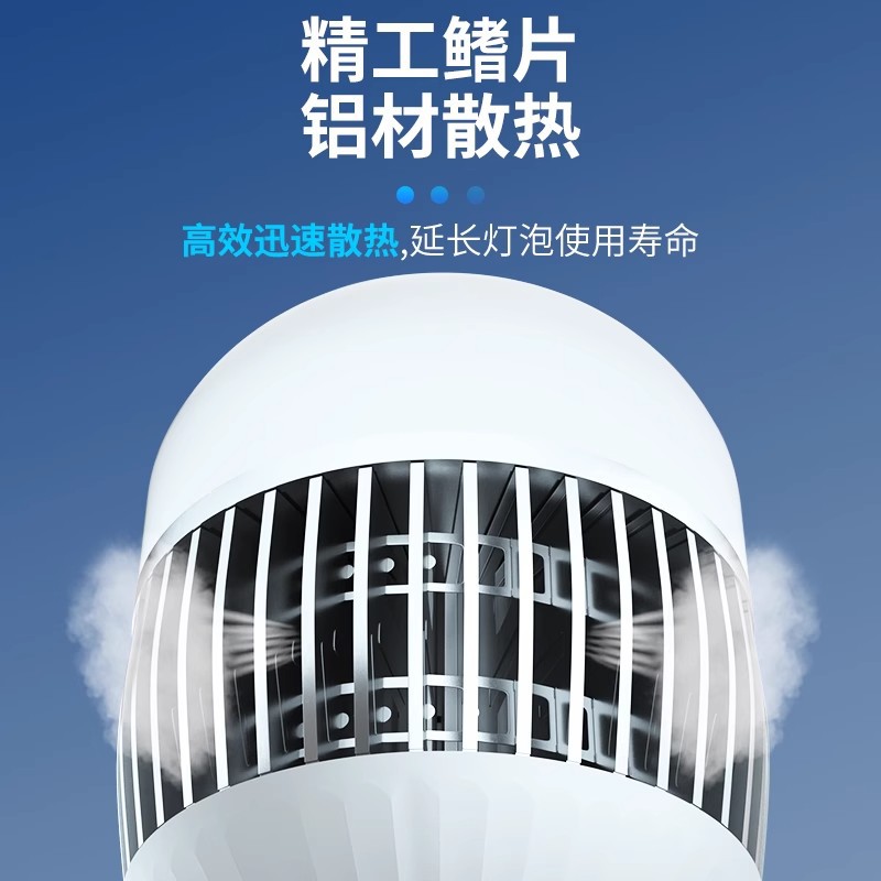 ✅LED灯泡家用e27螺口节能灯超亮室内护眼大功率照明灯工地厂房球