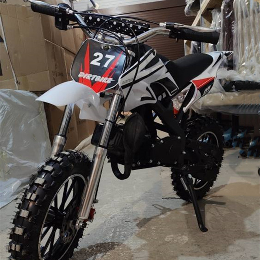 Motocicleta pequeña de dos tiempos y 49cc para niños, todoterreno pequeña para playa.