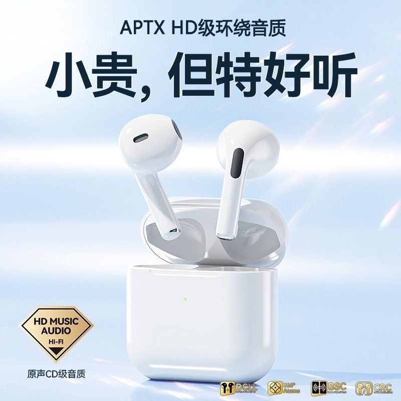 无线蓝牙耳机新款华强北Pro4半入耳式高音质降噪适用于苹果安卓|undefined