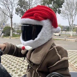 Şaxta baba motosiklet cizgi filmi dəbilqə üzlüyü, açıq havada gülməli maska