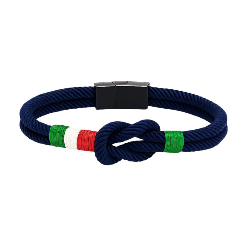 Cross-Border Popular Mexican Flag Bracelet European and American Men and Women Fashion Milan Rope Flag Bracelet Ready for Delivery