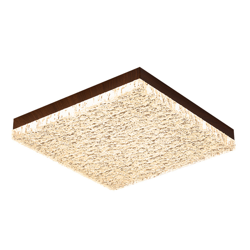 Luz de techo de dormitorio medieval color nuez retro de espectro completo protección de ojos estudio lámpara de dormitorio principal Zhongshan luminaria 697L