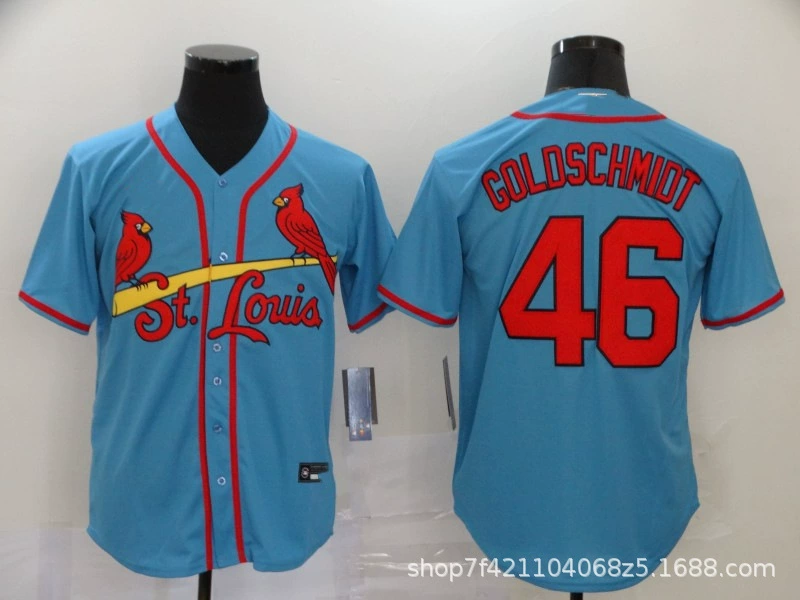Бейсбольная майка (MLB) Cardinals, реплика с именем игрока, на пуговицах, размеры S–XXXL
