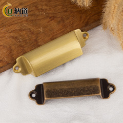 Golden balcony sliding door handle wardrobe door drawer built-in handle hand-style brass tatami invisible handle