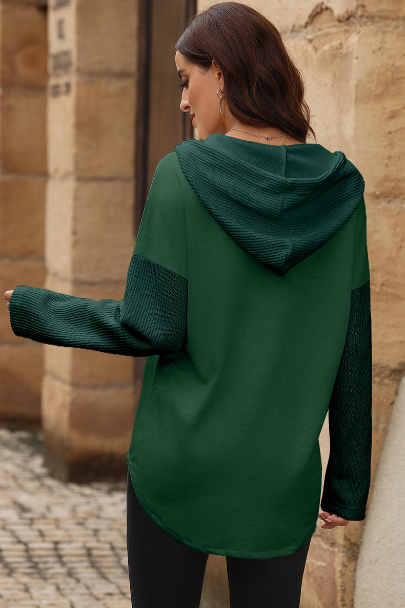 Women's hoodies birds Long Sleeve Casual Color Block Solid Color display picture 6