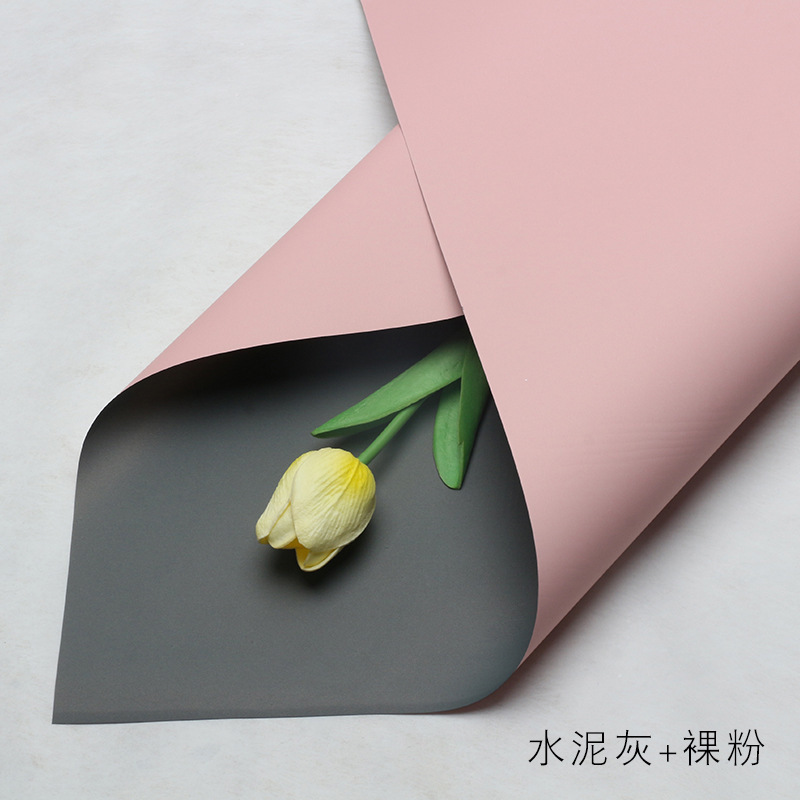 Estilo coreano primer amor color sólido papel ouya mañana niebla mate impermeable papel mate ramo de flores translúcidas papel de embalaje al por mayor