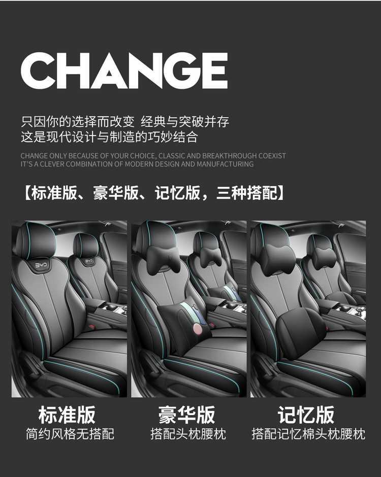 25 models of BYD Qin Plus DMI car seat covers, all-season seat cushions, smart driving version, full-coverage leather seat covers