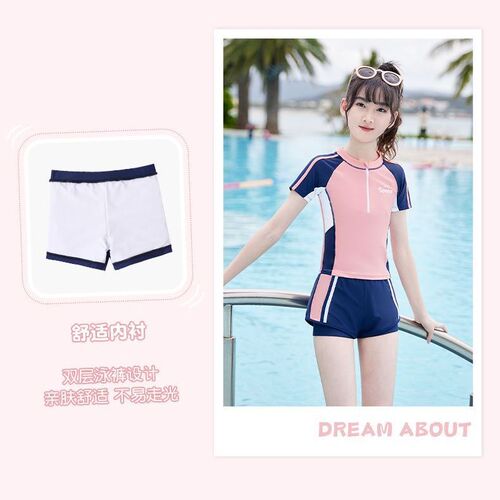 Children's swimsuit girls  new split swimsuit middle and older girls swimsuit hot spring swimming training equipment