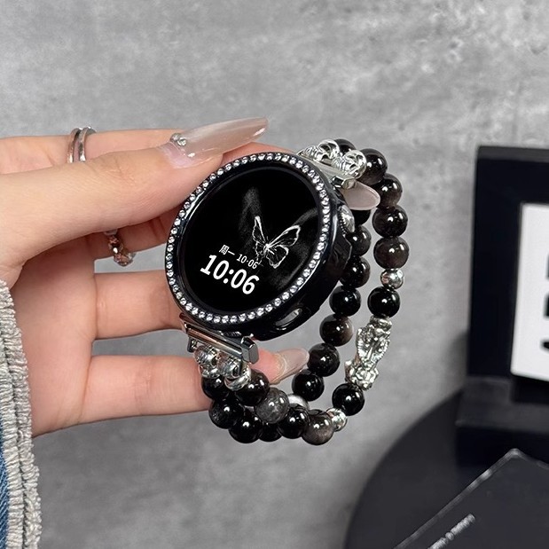 [Big Pixiu] Suitable for Huawei Gt5 Watch Strap Gt4 New Double Row Beaded Fortune Pixiu Women's Summer