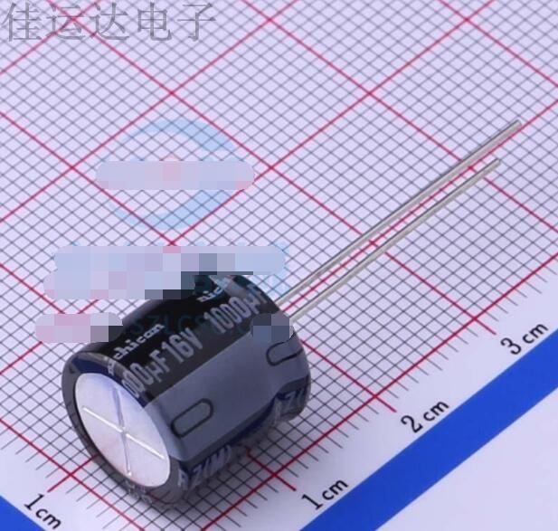 URZ1C102MHD 规格 1000uF 16V 引线型铝电解电容 原装供应