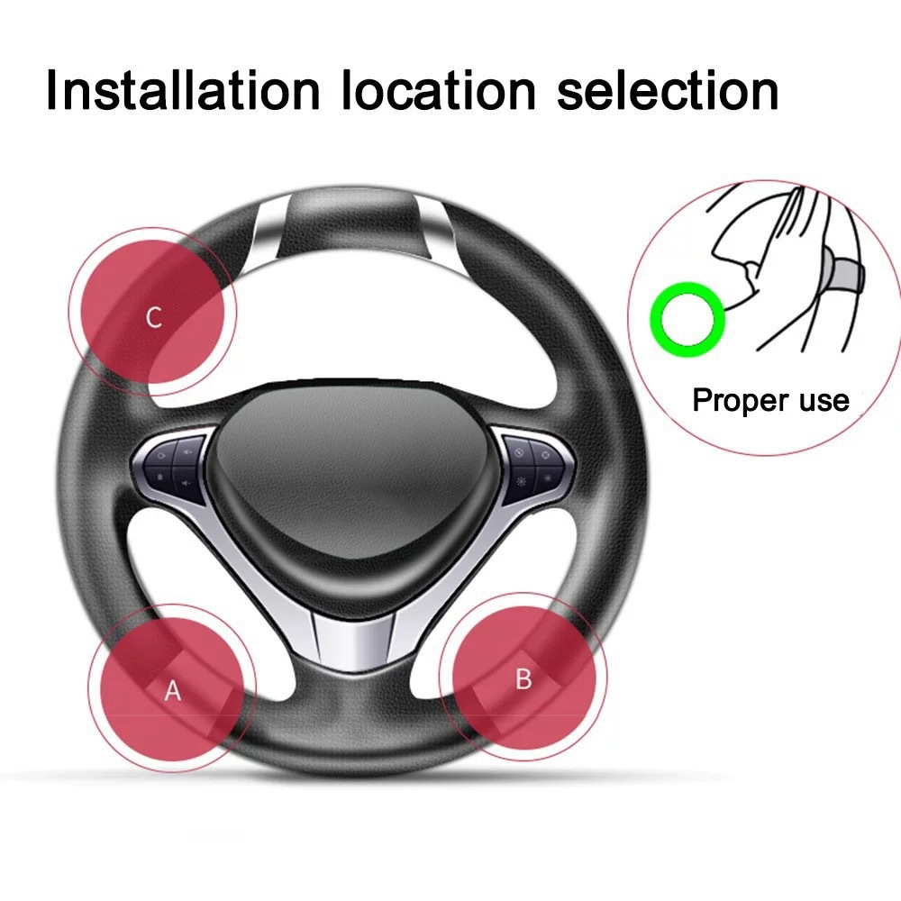 Directly Approved by the Manufacturer, Cross-Border Car Modification Steering Wheel Power Ball, Personalized Power Ball, Car Power Assist Device, Labor-Saving Ball