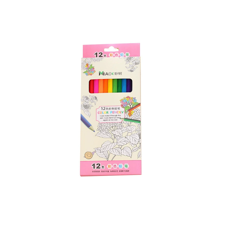 Детские художественные мелки для рисования, цветные карандаши, coloring book, канцелярские товары, 12 цветов, 24 цвета