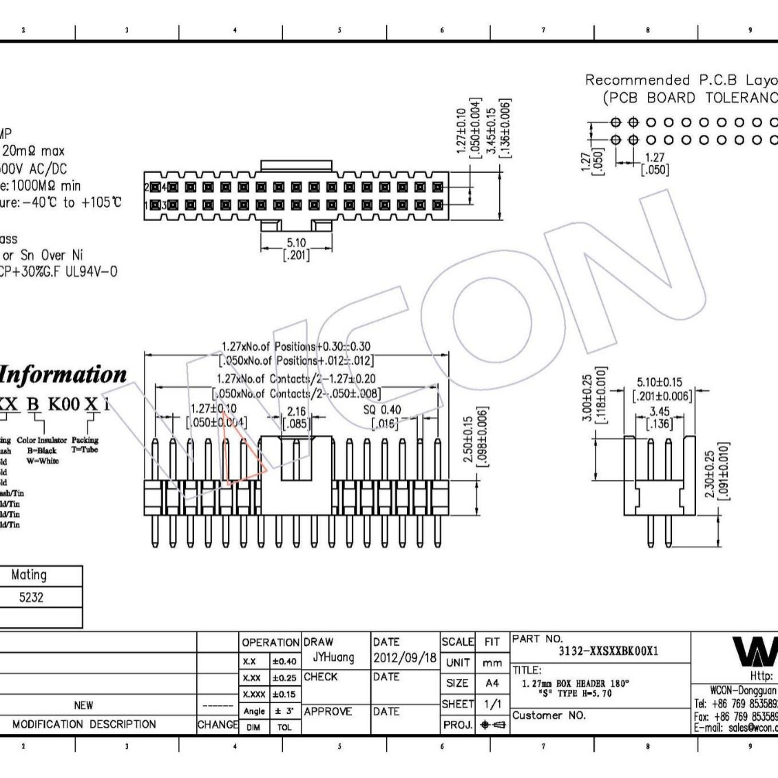 1.27/2.54 牛角 简牛  直针/弯针/贴片 多PIn数可选 详情与客服确