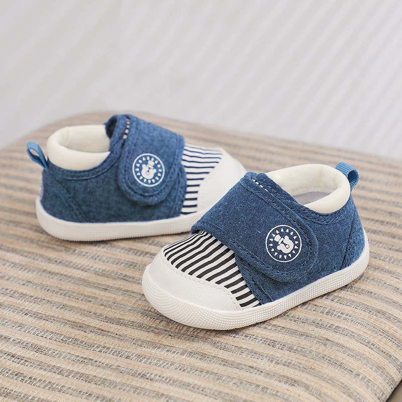 Детские прогулочные туфли для весны и осени 2024 года, дышащие, для дома, с мягкой нескользящей подошвой, для мальчиков и девочек