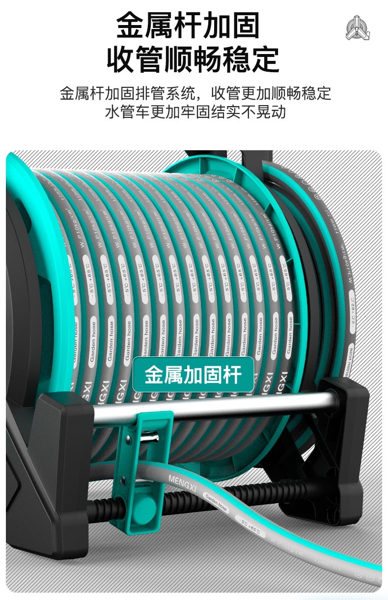 Suitable for car washing, high-pressure water gun, household water hose, flexible hose, water gun nozzle, foam sprayer, and can be used to rinse and connect to a water tap