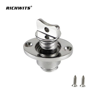 Boat Tail Outlet, Boat Wire Plug, 316 Stainless Steel Water Plug, Drain Outlet, Kayak Water Plug, Sewage Outlet