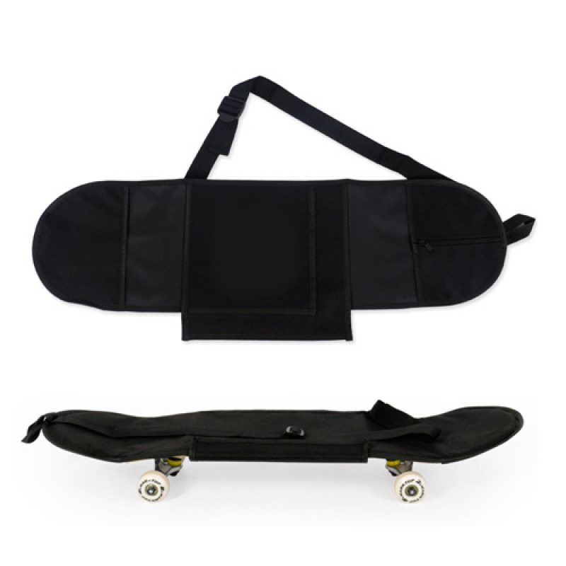Skateboard Bag, Shoulder Bag, Four-Wheel Backpack, Double-Curved Multifunctional Shoulder Bag