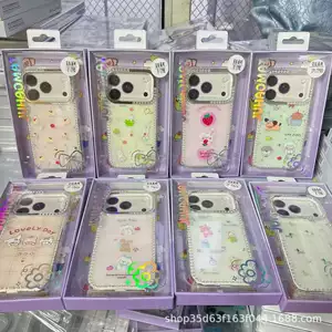 The Carat Series Is Suitable for Apple 17 Phone Cases and Is Suitable for Huawei Mate80 Women's Models with Diamond Cartoon Phone Cases