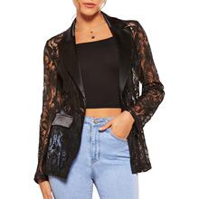 Y 28922 Elegant Solid Color Lace Blazer ���Ŵ�ɫ��װ ��