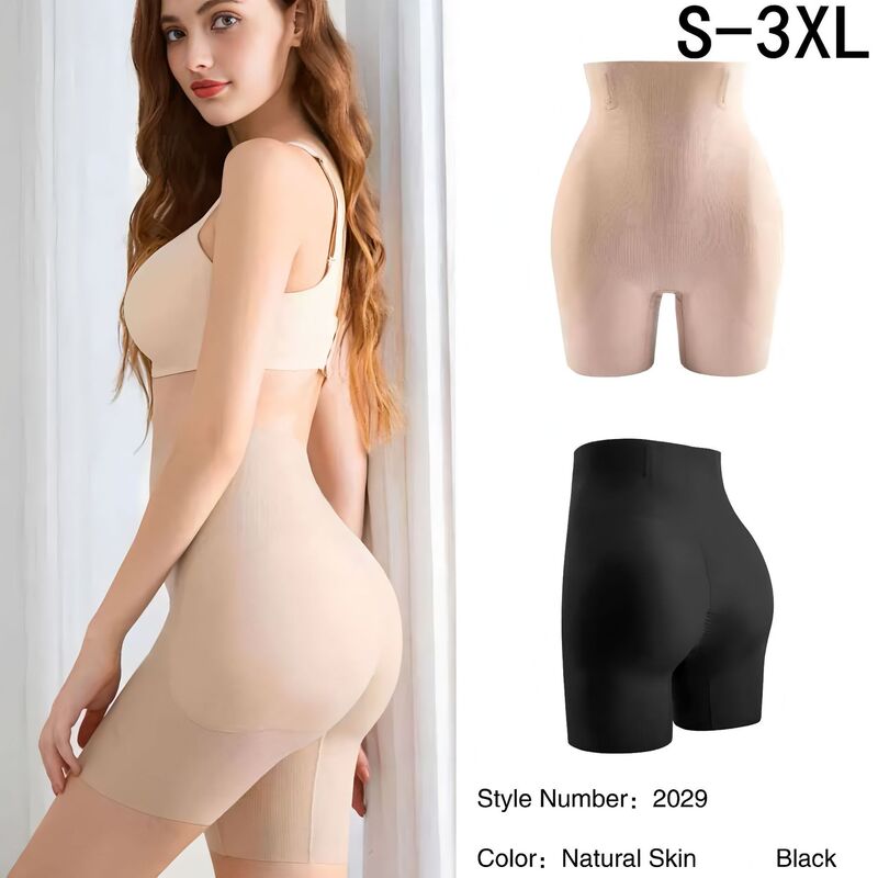 Cross-Border Fixed Hip and Buttock Enhancement All-In-One High-Waisted Tummy Control Butt-Lifting Shapewear Pants with Fake Buttocks and Peach-Shaped Buttocks