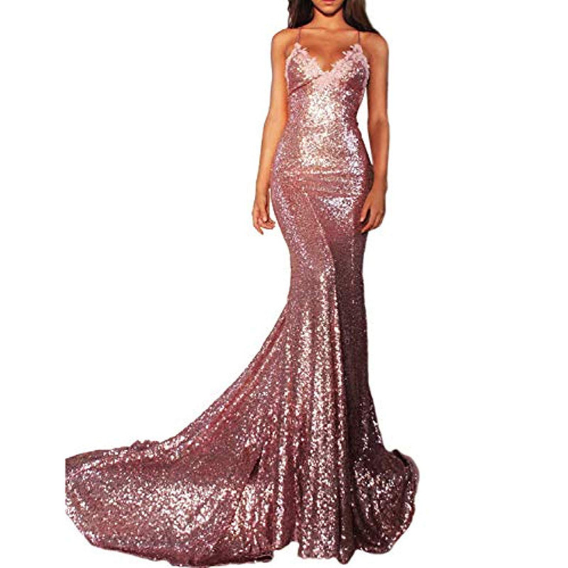 Amazon International Station Evening Dress Long Sexy Fishtail Sequins Socialite Party Sling Prom Dress Women Amazon International Station Evening Dress Long Sexy Fishtail Sequins Socialite Party Sling Prom Dress Women