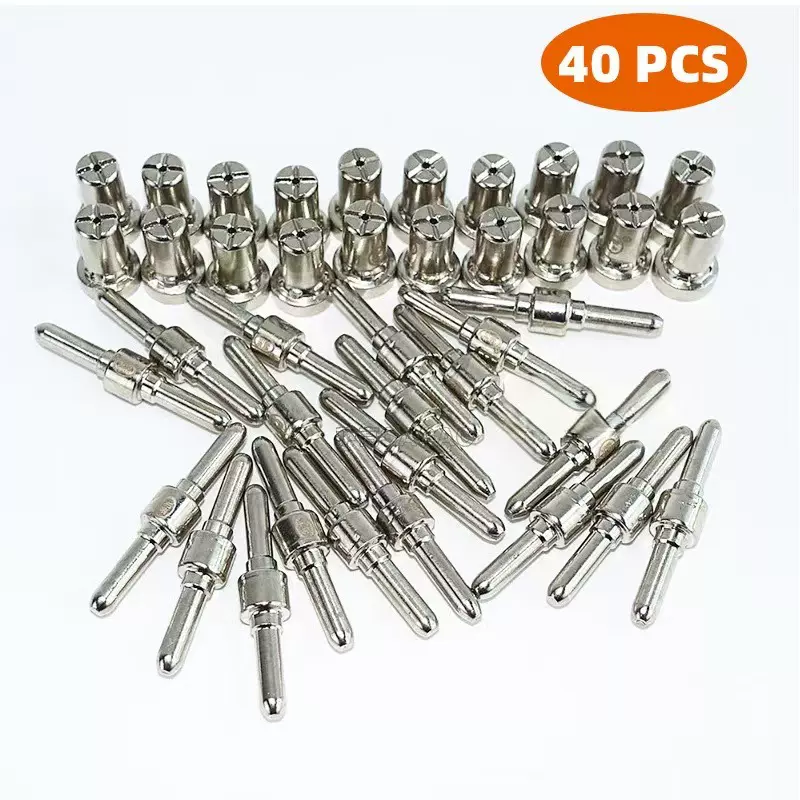 跨境电镀款PT31电极割咀温州40加长款电喷LGK40A切割机配件40件套