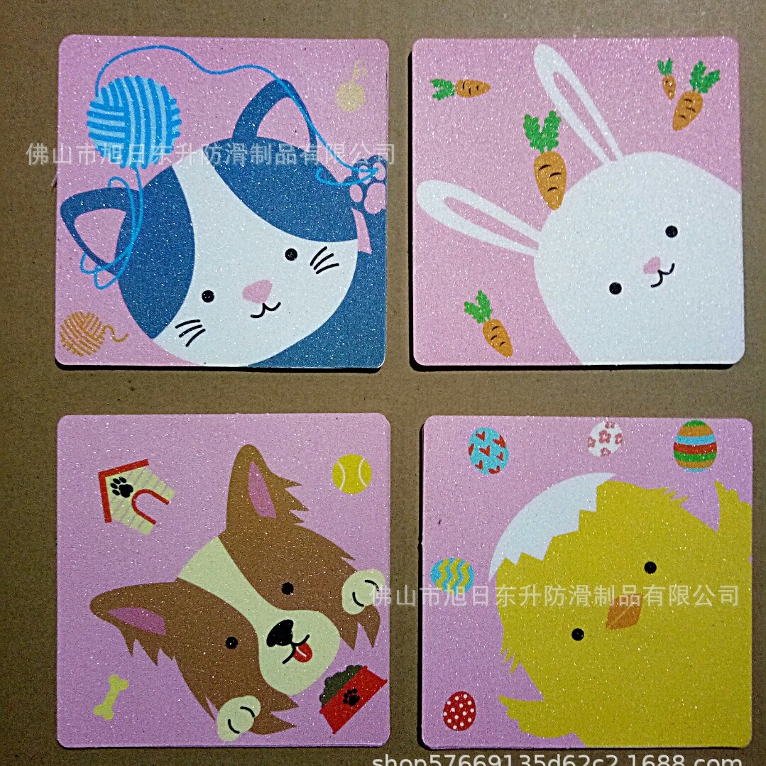 Cartoon matte non-slip sticker