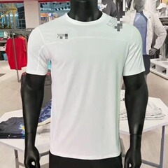 ブランドの氷糸弾力速乾運動半袖tシャツ男性の夏のゆったりとした通気性があります。