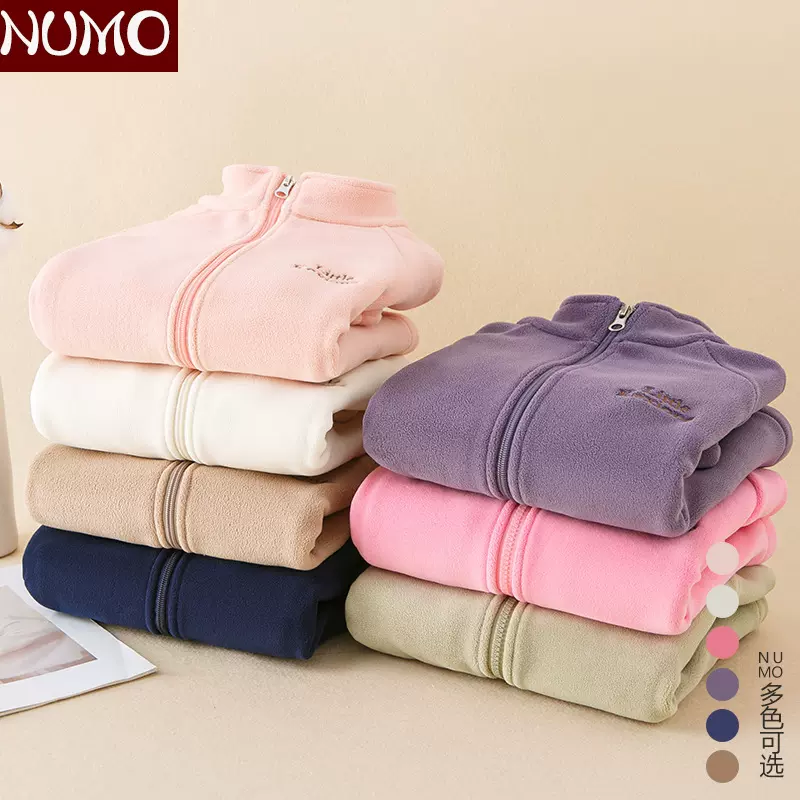 儿童奥利绒外套秋冬季防风保暖中大童双面绒男童开衫卫衣女童上衣