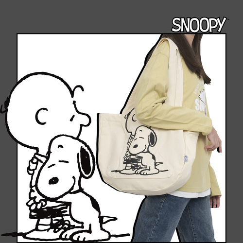 Yeyu/Amazon cross-border supply SNOOPY large-capacity casual canvas bag bag women's ins versatile shoulder bag