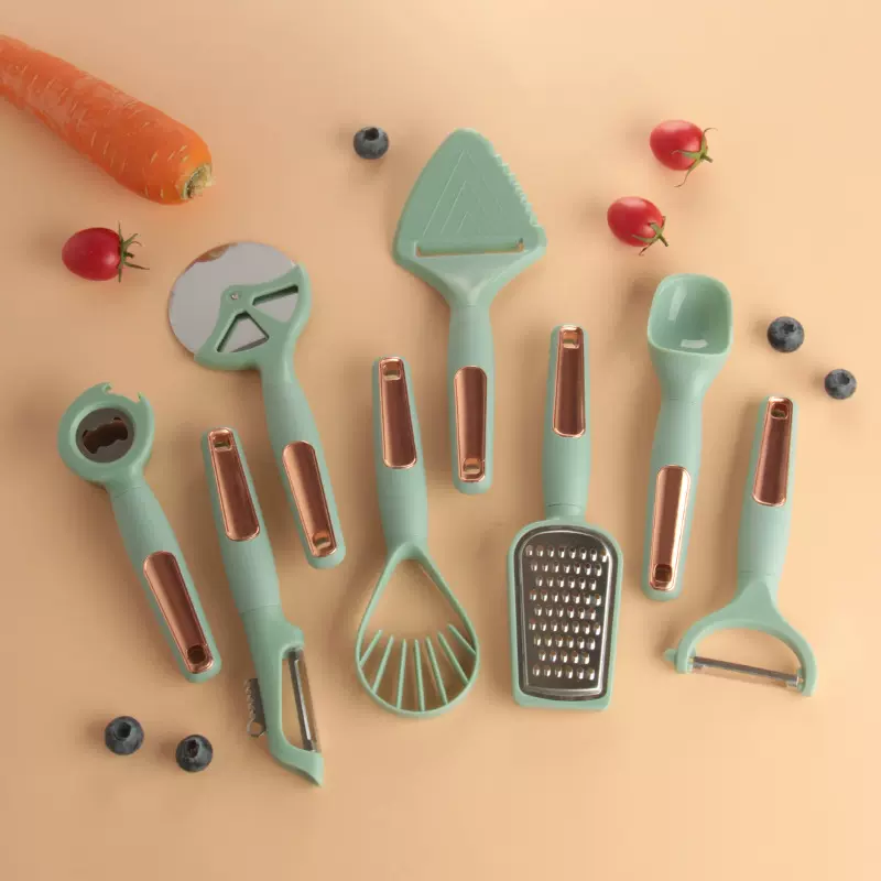 厨房小工具套装刨丝器披萨轮开瓶器芝士铲多功能辅助实用工厂现货