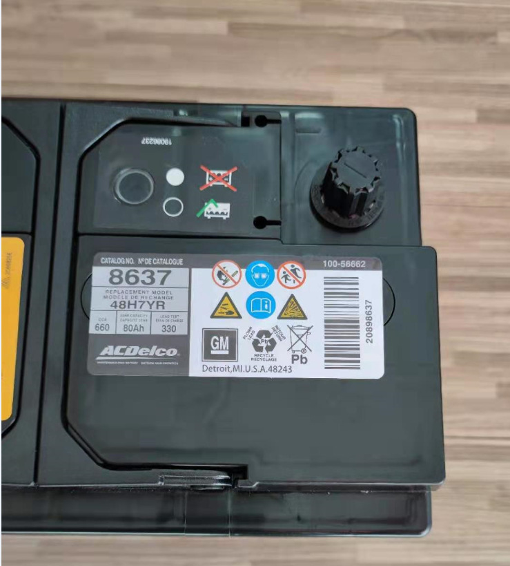 Acdelco Deco Battery Is Suitable for Cadillac Srx Xtsats Buick Enclave Original Car Battery
